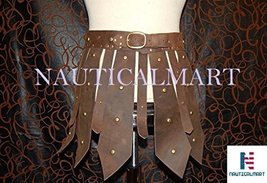 NAUTICALMART Roman Gladiator Leather Skirt Halloween SCA, Larp Costume