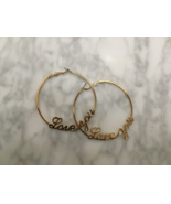 &quot;Love You&quot; Hoop Earrings by FOREVER 21 | WOWwear120 - $7.00