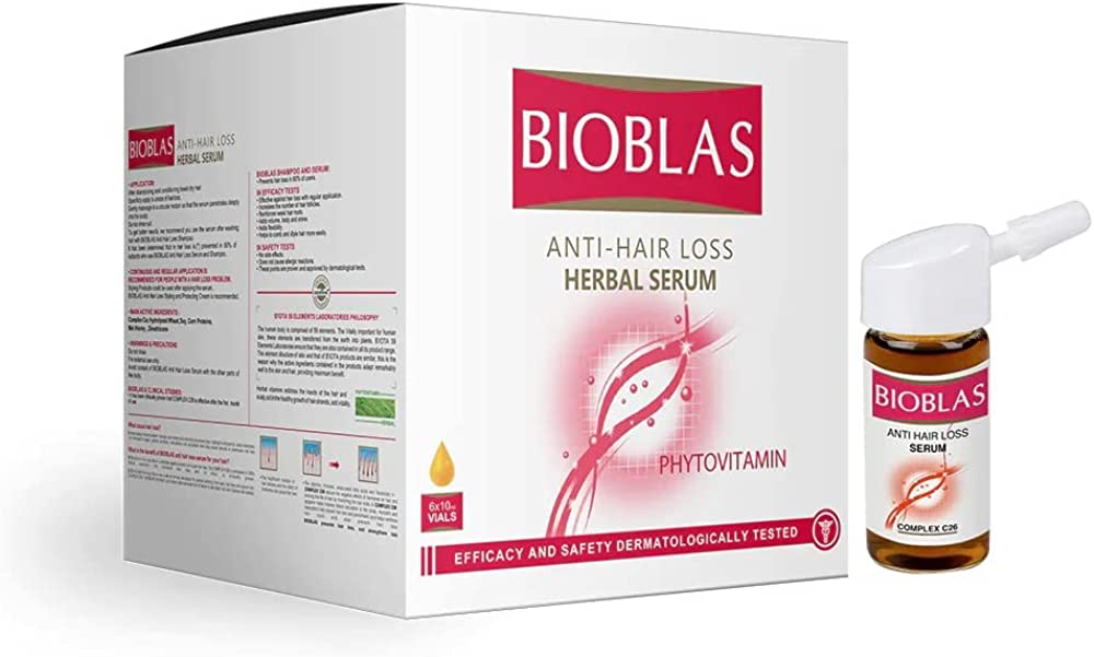 Bioblas 6 Vial Anti Hair Loss Serum, 60 ml Hair Loss