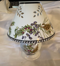 Lenox Etchings Candle Lamp 10&quot; China Catherine Mcclung White-Berries - $24.99