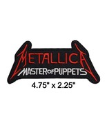 Metallica Master of Puppets Rock and Roll Embroidered Iron On Patch 4.75"x2.25" - $4.69