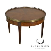 Baker Vintage Regency Directoire Style Round Coffee Bouillotte Table (B) - $895.00