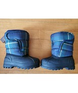 Polo Ralph Lauren Toddlers Navy Plaid Hamil Ten  Winter Boots Size 5  - $74.24