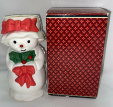 Vintage Avon Mrs. Snowlight Bayberry Fragrance Candle New In Box Wax Snowman - $23.19