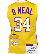 Shaquille O&#39;Neal signed Los Angeles Gold Custom Stitched Pro Basketball ... - $188.95