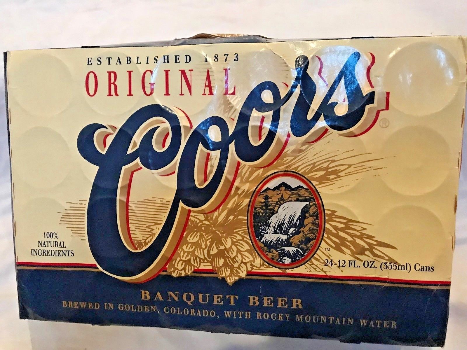 JOHN WAYNE Cowboy Coors Banquet Beer Full Case of 24 empty cans 1997
