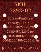 SKIL 7292-02 - 17 Different Grits - 20 Sheet Variety Bundle III - $18.97
