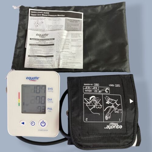 Blood Pressure Monitor Equate 4000 Series Model UA-4000WM W Manual ...