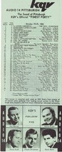 KQV Audio 14 Pittsburgh VINTAGE October 19 1965 Music Survey Rolling Stones