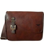 Louis Vintage Leatherette Brown 13 inch Sling Messenger Bag for Men |Eve... - $42.57