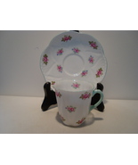 Shelley China rose bud porcelain demitasse cup &amp; saucer - $35.00
