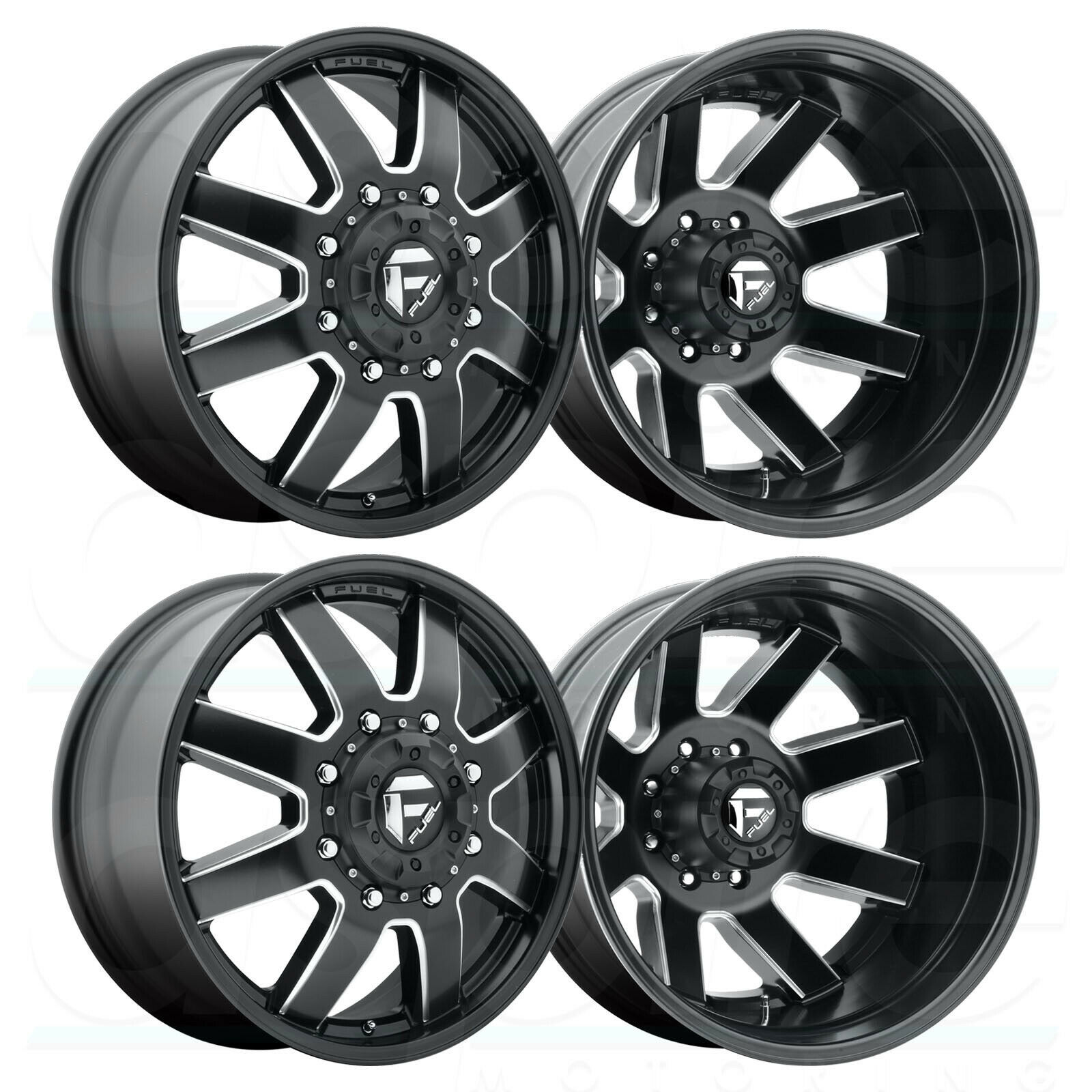 4New 17" Fuel D538 Maverick Dually Wheels 17x6.5 8x200 116/140 Matte