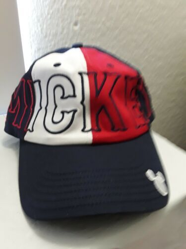BNWT Disney Parks Mickey Mouse Americana Baseball Cap Hat Adult Size