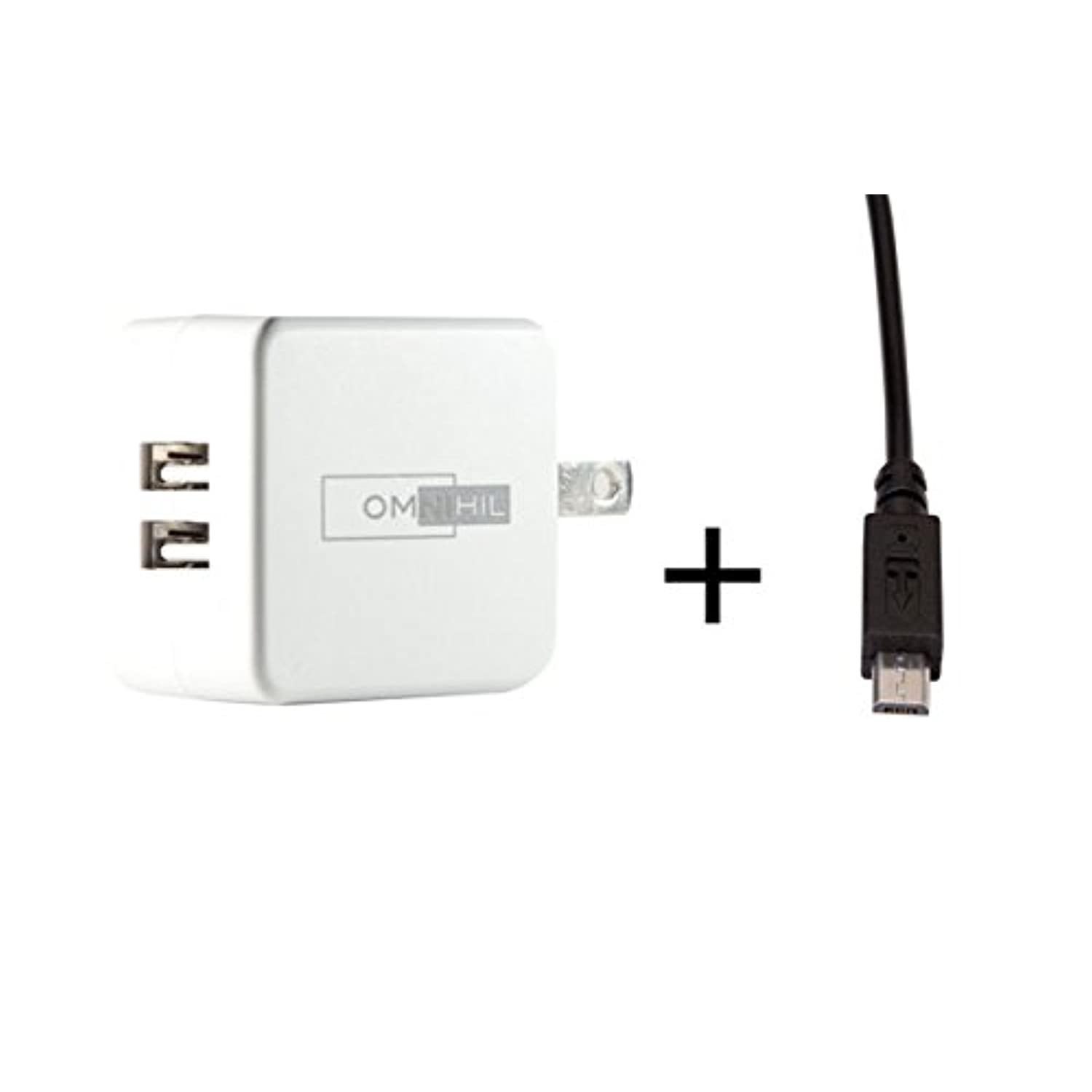 2-Port Usb Charger & Micro-Usb Cord Compatible With Samsung Wb Series..