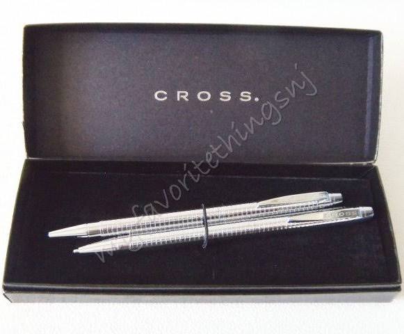 Cross  Century Lustrous Chrome  Knurled  0.9mm Pencil New In Box Made In Usa 
