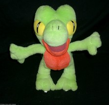 10" Pokemon Treecko Nintendo Green Lizard Stuffed Animal Plush Toy 2004 Doll - $18.50