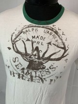 Vintage Ralph Lauren Polo T Shirt Spell Out Ringer 90s Tee Bear Sport Me... - $59.99