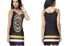 Boston bruins hockey team bodycon dress thumb200