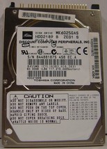 60GB 2.5" IDE MK6025GAS HDD2189 Toshiba 44pin Drive Tested Good Our Drives Work - $16.61