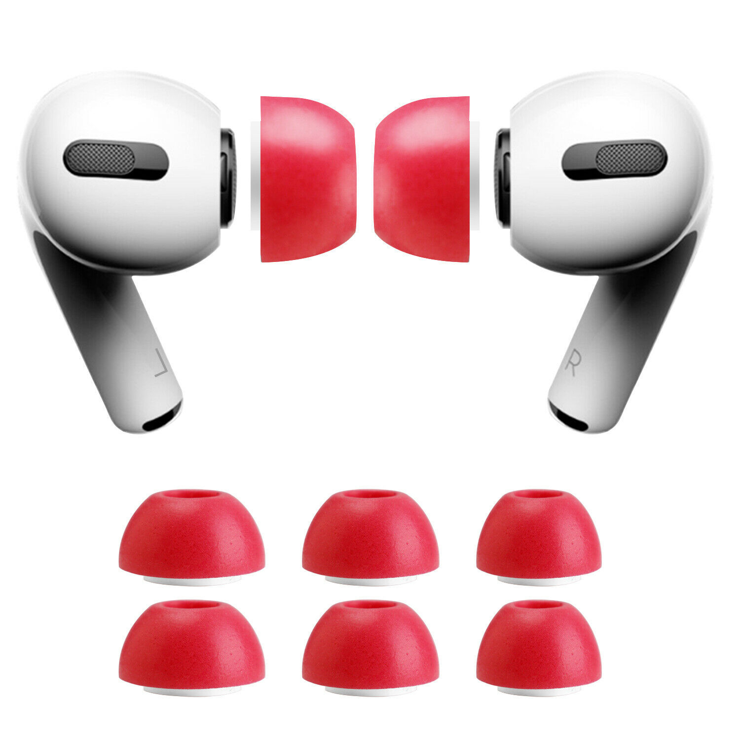 6pcs For Apple AirPods Pro Memory Foam Ear Tips Replacement Complying