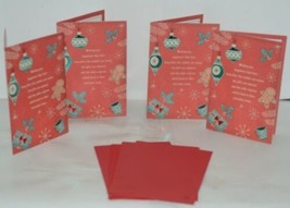 Hallmark XZH 626 1 Ornaments Snowflakes Christmas Card Package 4 - $21.99