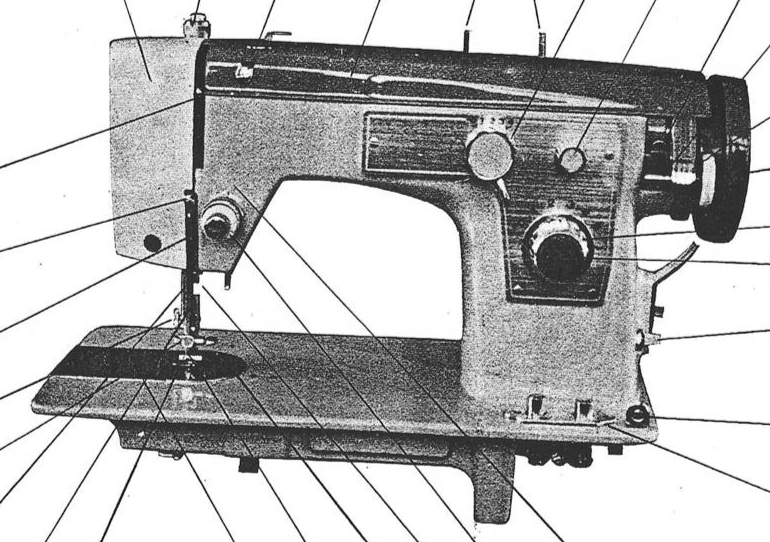 Model 910 Super Deluxe Zig Zag manual for sewing machine Enlarged Hard