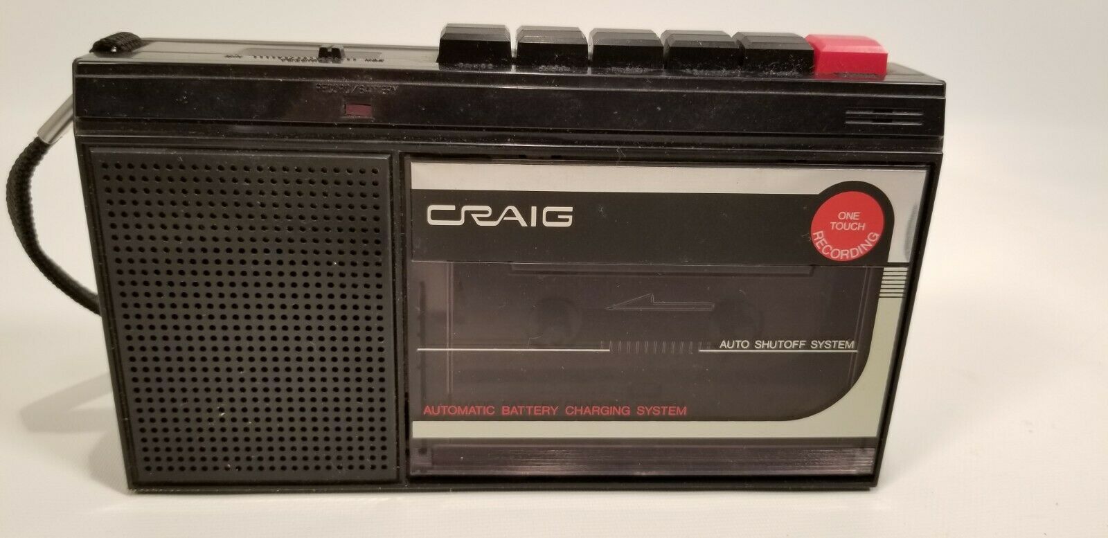 Vintage Craig Model J110A Handheld Portable Cassette Recorder Player