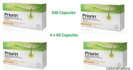Bayer Priorin 240 cápsulas - 4 x 60 cápsulas - Tratamiento para la pérdida... - $102.50