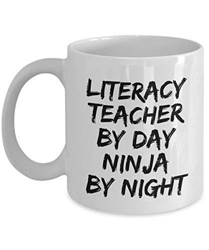 Literacy Teacher by Day Ninja by Night Mug Funny Gift Idea for Novelty Gag Coffe