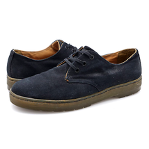 Dr Martens Delray Mens 10 Shoes Navy Blue Twill Canvas Lace Up Casual Sn... - $44.99