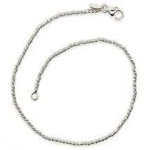 18K WHITE GOLD BRACELET WITH FINELY WORKED SPHERES, 1.5 MM DIAMOND CUT BALLS image 2