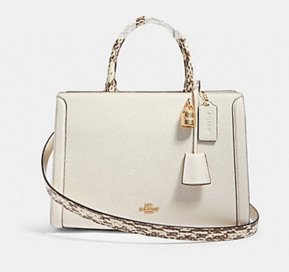 COACH ZOE CARRYALL IM/CHALKMULTI MFSRP528 Handbags & Purses