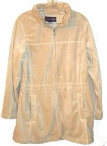 Sport-Mac Beige Velvety Velour Plush Jacket w/Large front Pockets Sz S  - £51.51 GBP