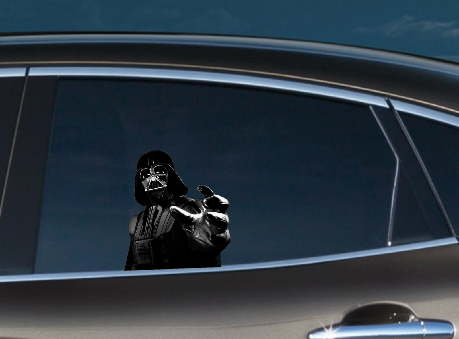 Darth Vader Peeking Car Laptop Window Vinyl Decal Anime Stickers star wars Jedi