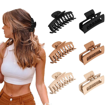 6Pcs 3.5 Inch Medium Large Claw Clips for Thick Hair, Big Hair Clip for Thin Hai image 8