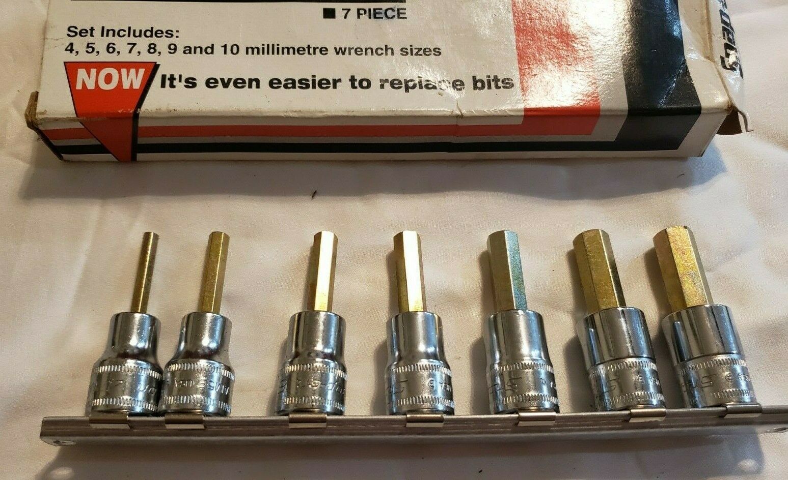 SnapOn 7 pc 3/8" Drive Metric Hex Bit Socket Set 207EFAMY Everything