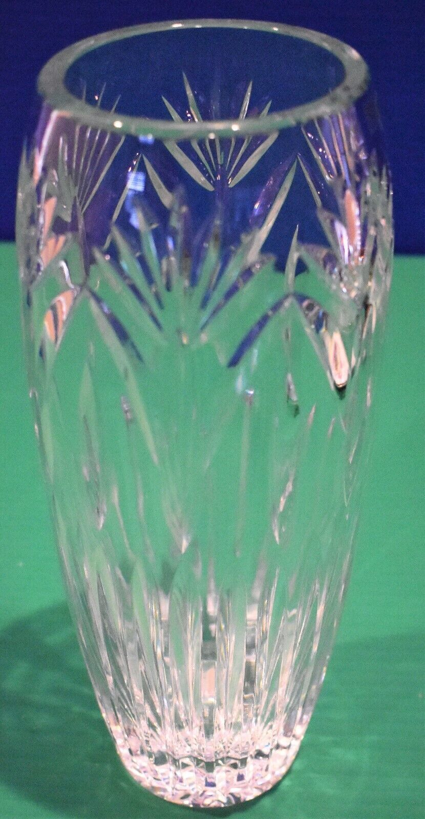 24 PbO Crystal Vase Made in Poland 10" Tall Vases