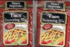 2 PACKS of Sauce Supreme® Taco Seasoning MIX new &amp; fresh USA MADE - $6.70