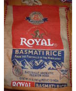 Royal Basmati Rice Burlap Bag Purse - $3.99