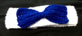 Brand New Handmade Crocheted Blue Dog Bow Tie Cute Fancy Dapper Collar MEDIUM - $10.99