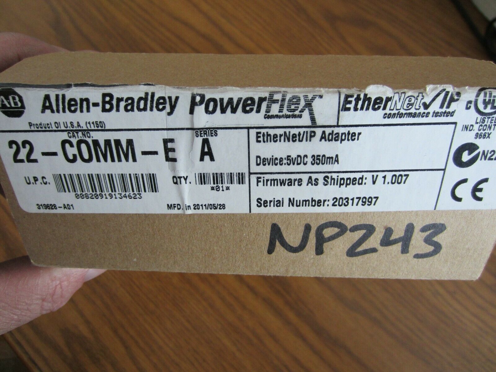 New AB Allen Bradley 22-COMM-E PowerFlex EtherNet/IP Communication Card ...