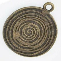Open Your Third Eye Handmade Bronze Necklace Wicca Pagan Metaphysical Magic - $60.78