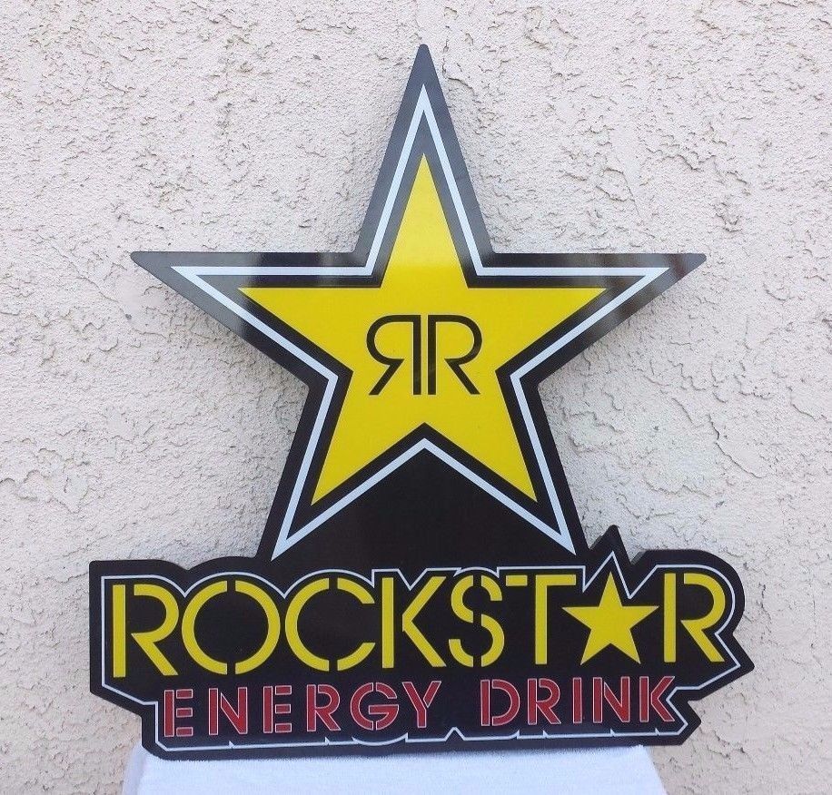 ROCKSTAR ENERGY DRINK LARGE SIGN / USED - Energy Drinks