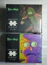 2 New USAopoly Rick and Morty 200 Piece Puzzle Pickle + Psychedelic Rick... - $20.75