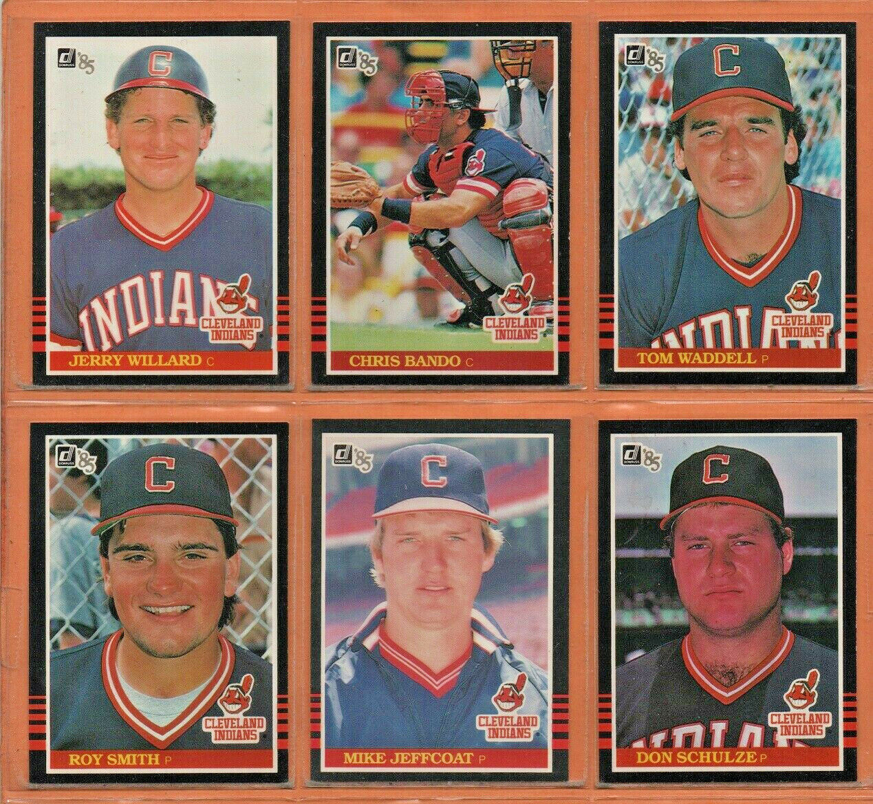  1986 Donruss Cleveland Indians Team Set with Joe