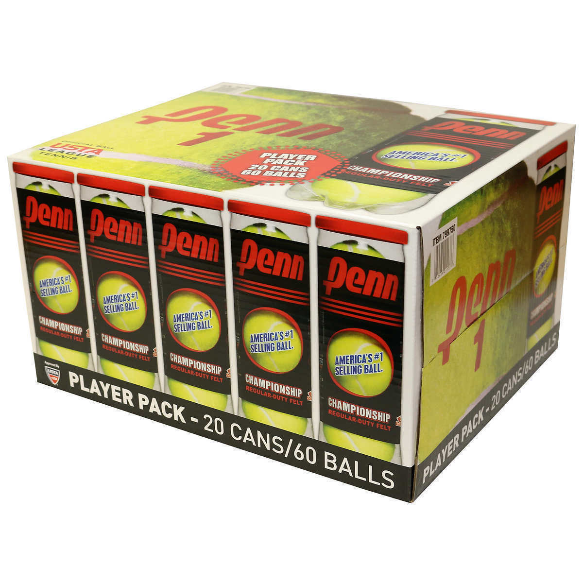 Penn Championship Tennis Balls, 20pack Racquets