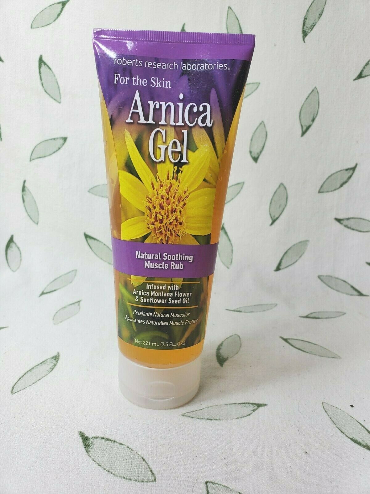 Arnica Gel Soothing Muscle Rub by Roberts Research Laboratories 7.5 Fl.Oz.