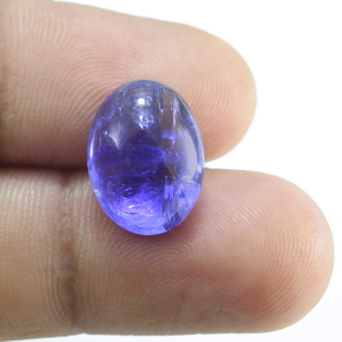 Dark Blue Tanzanite Stone Oval Cabochon Tanzania 9.8 Carat UK - Tanzanite