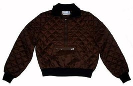 VTG Nordstrom Active Sports Brown Quilted Pullover Zipper Top Jacket Mns... - $39.99