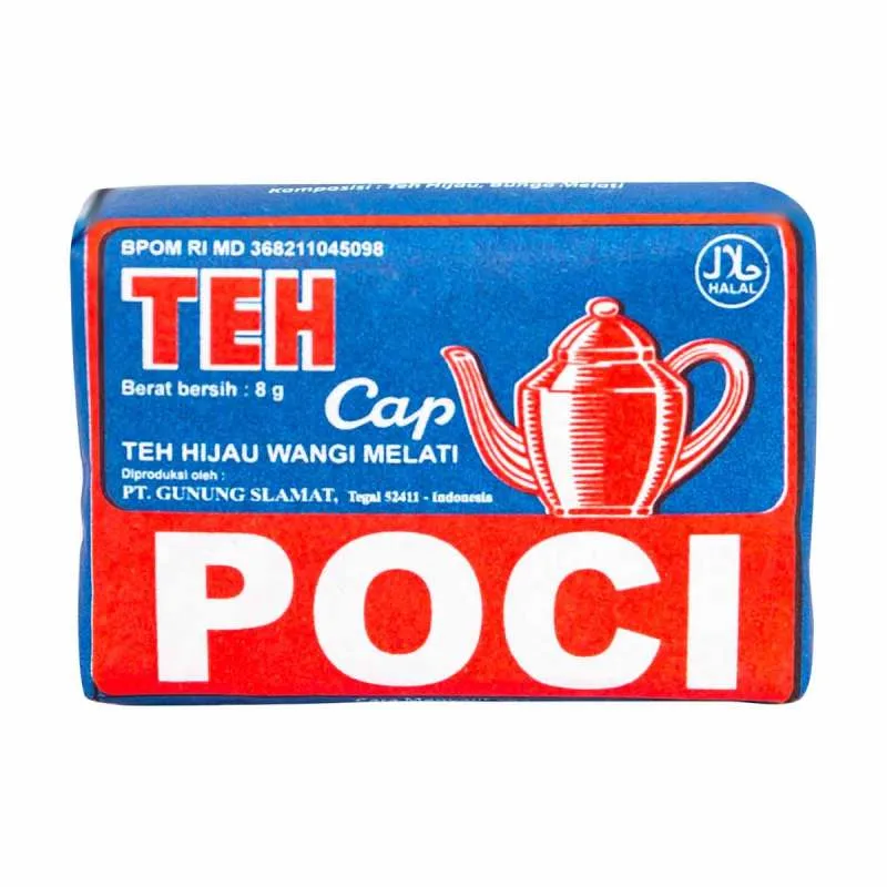 Teh Cap Poci Loose Tea - Blue Wrap, 8 Gram (Pack of 100) - $66.64